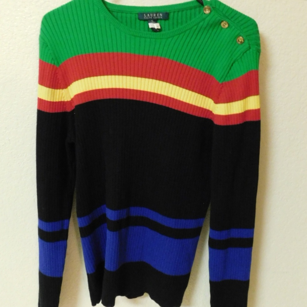 Ralph Lauren Bright Color Sweater stripes